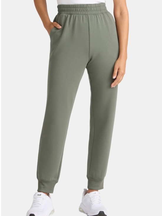 Athletic Works Pants - Athletic Works Olive Green Elastic Waist Joggers